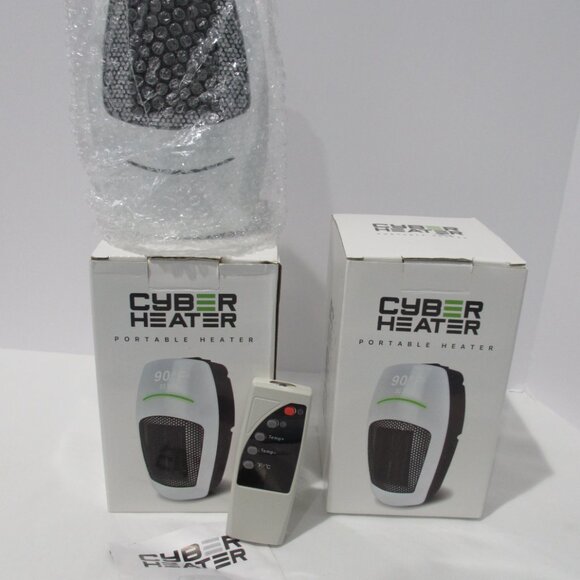 NEW X 2 Cyber Heaters Personal Compact Portable Heaters With Remote Controls - Picture 5 of 5